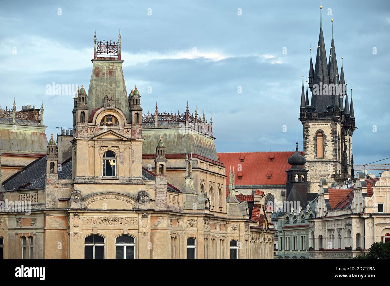 Alte Gebäude im jüdischen Viertel Prag Tschechische Republik Stockfoto