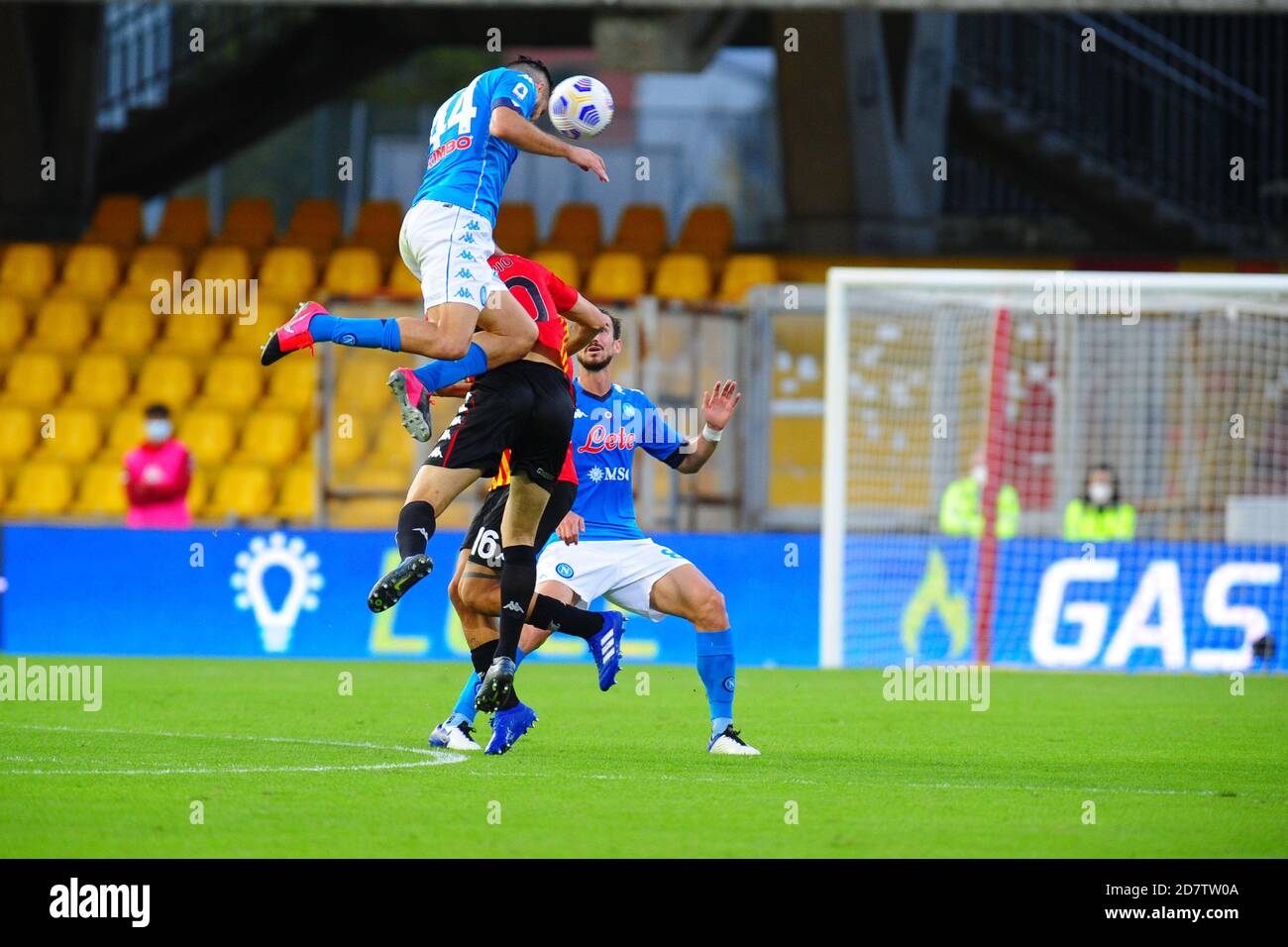 Ciro Vigorito Stadium, benevento, Italien, 25 Oct 2020, Konstantinos Manolas ( Napoli ) während Benevento Calcio vs SSC Napoli, Italienische Fußball Serie A Spiel - Credit: LM/Renato Olimpio/Alamy Live News Stockfoto