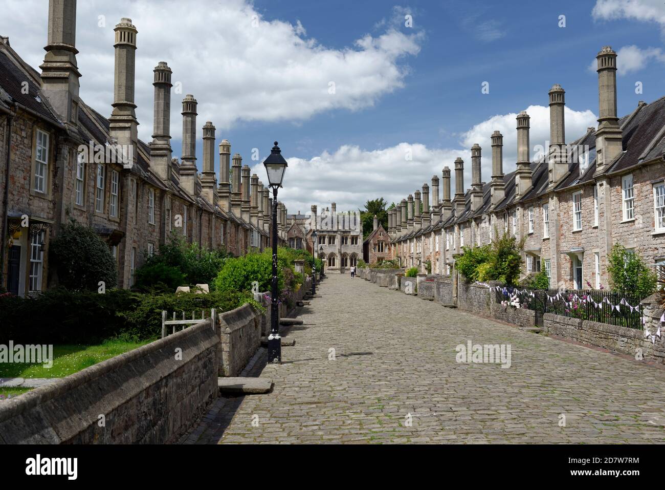 Vicars' Close, Wells, Somerset, England, Großbritannien Stockfoto