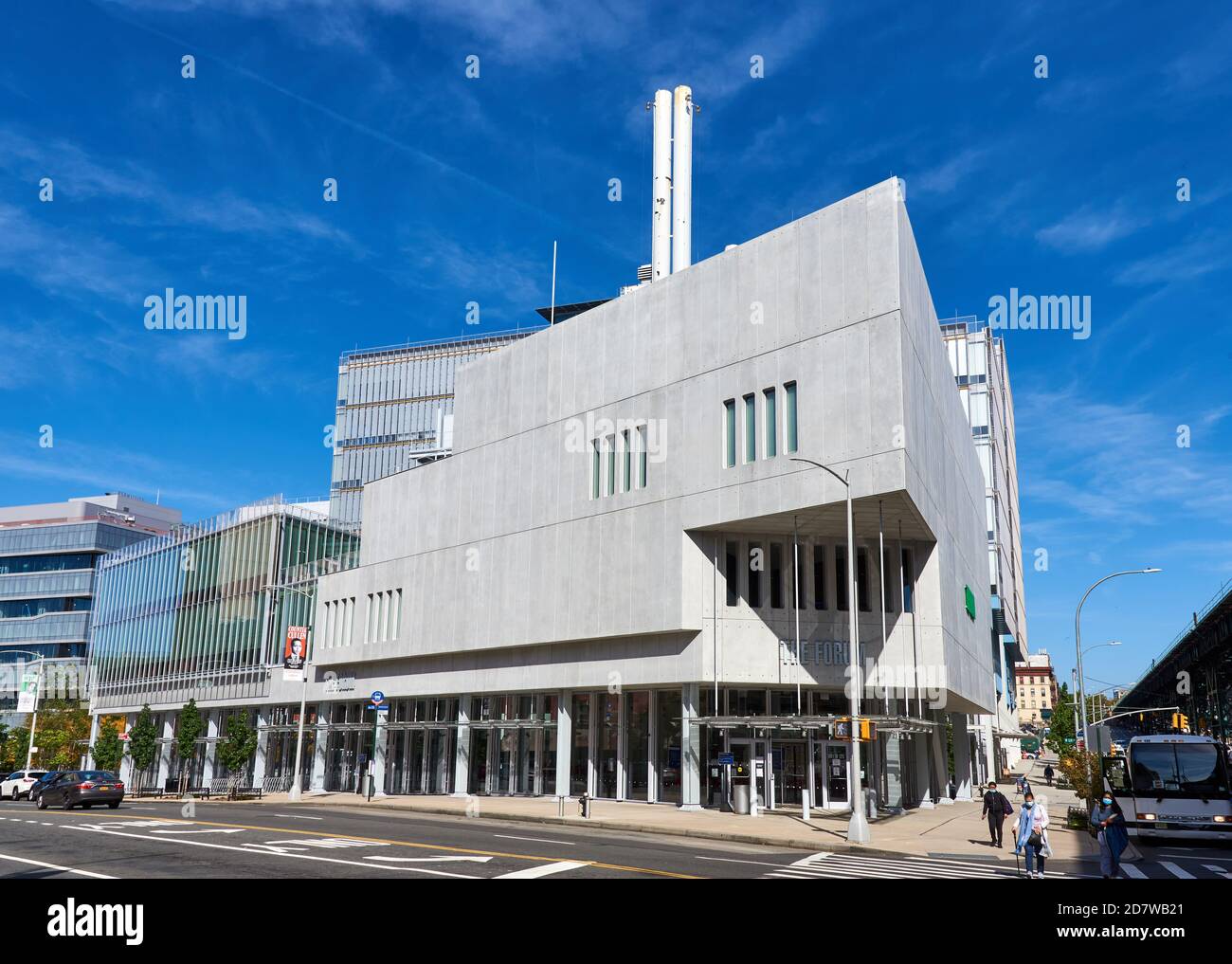 Das Forum and Academic Conference Center befindet sich in der 125th Street auf dem Campus Manhattanville in West Harlem. Stockfoto