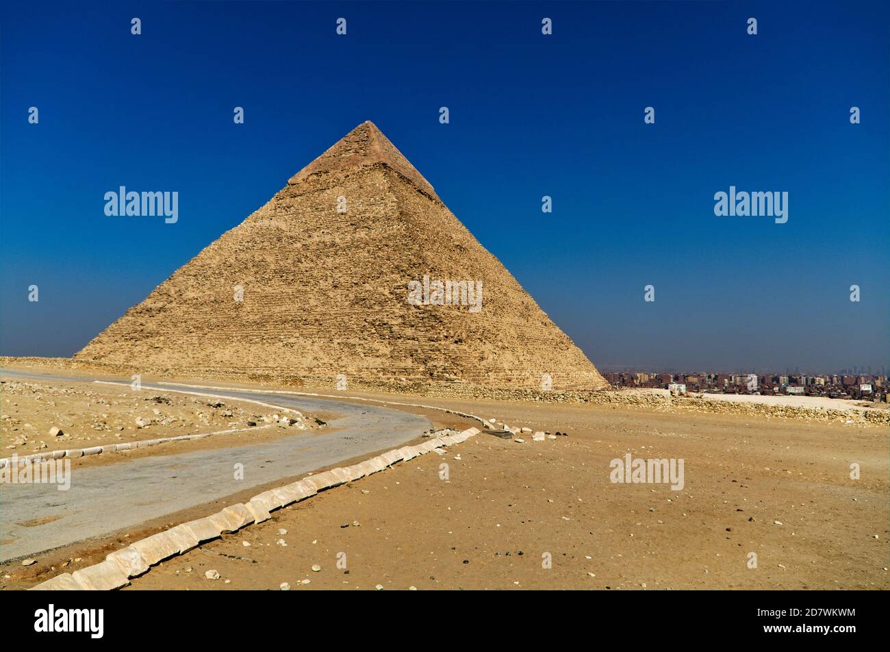 Die große Pyramide von Gizeh Stockfoto
