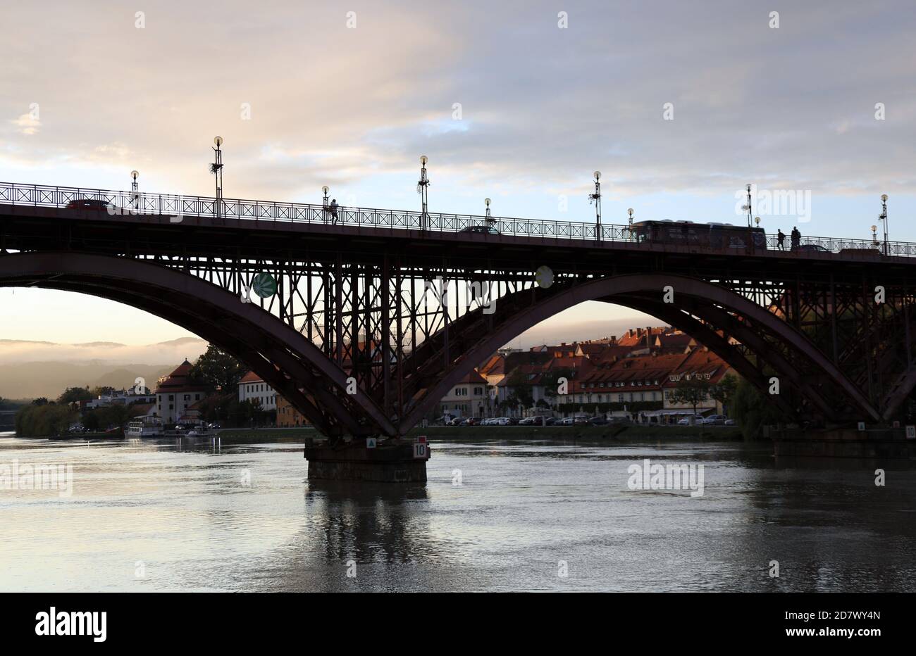 Alte Brücke Von Maribor Stockfoto