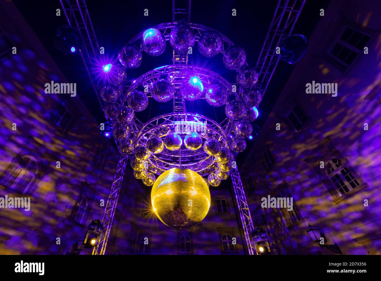 Festival der Lichter Veranstaltung in Zagreb, Kroatien Stockfoto