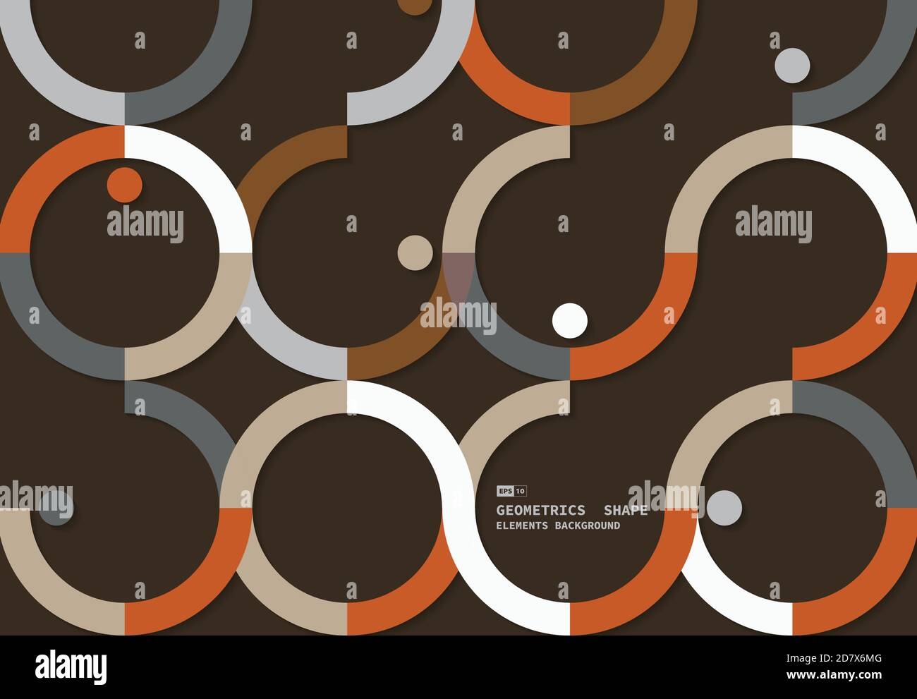 Abstrakte bunte Design der klassischen Kreis Linie Muster Kunstwerk Hintergrund. Verwenden Sie für Anzeige, Poster, Template-Design, Druck. Illustration Vektor eps10 Stock Vektor