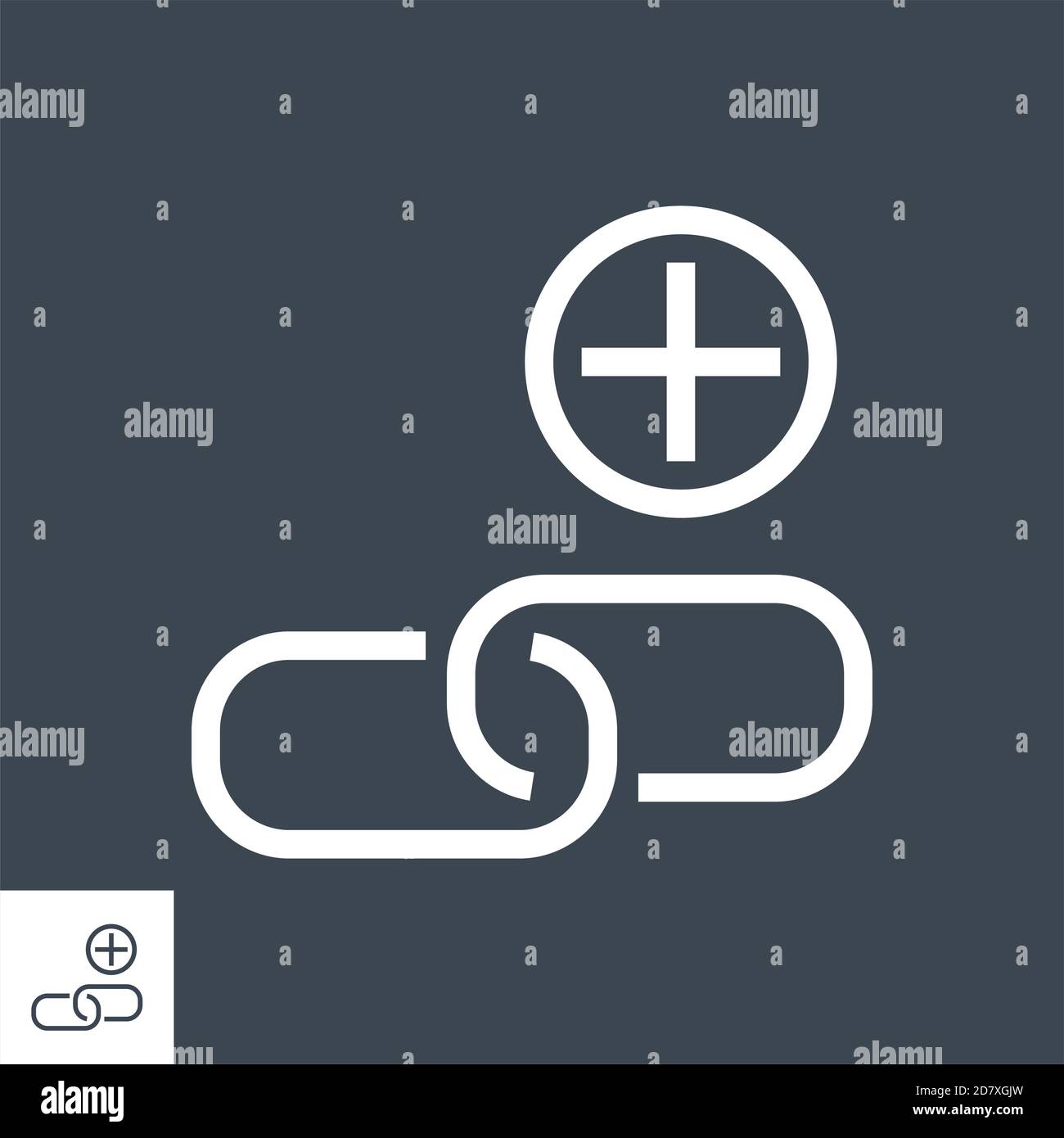 Link Building Vector Glyph-Symbol Stock Vektor