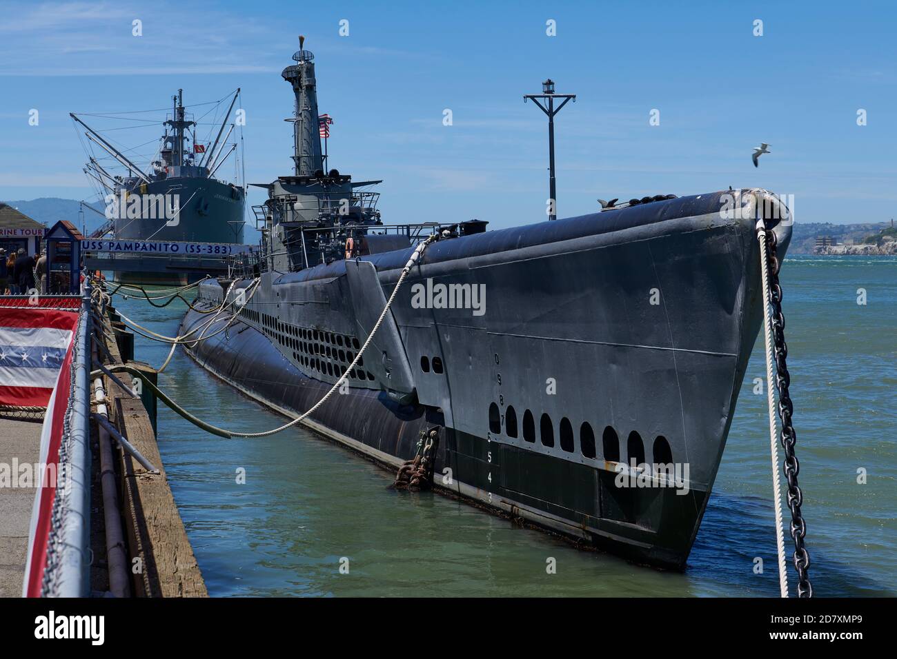 USS Pampanito, San Francisco, Kalifornien, USA Stockfoto