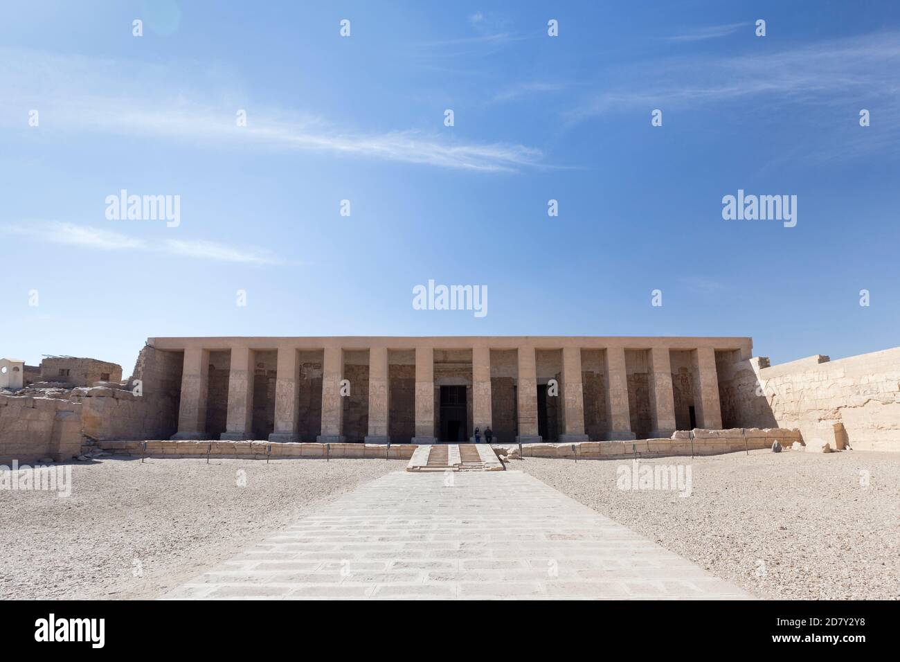 Tempel von Seti in Abydos, Ägypten Stockfoto