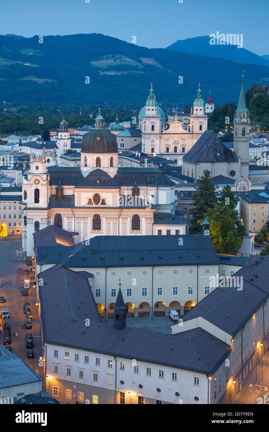 Österreich, Salzburg, Blick auf die Altstadt Stockfoto