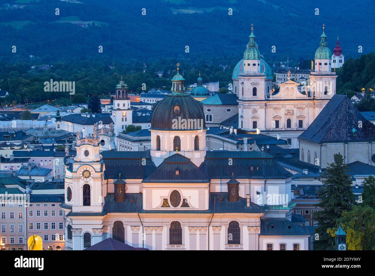 Österreich, Salzburg, Blick auf die Altstadt Stockfoto