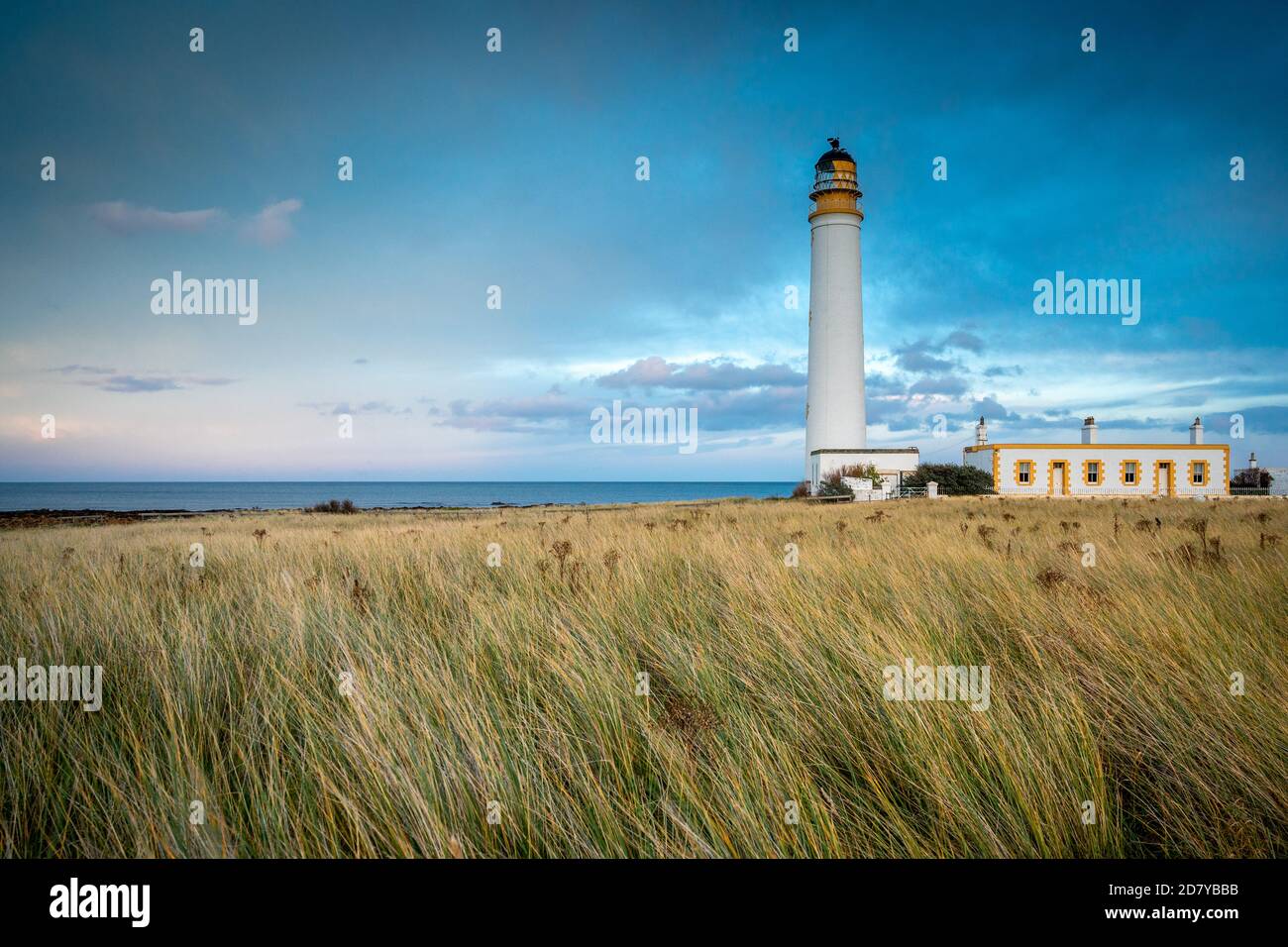 Barns Ness Lighthouse, East Lothian, Schottland, Großbritannien Stockfoto