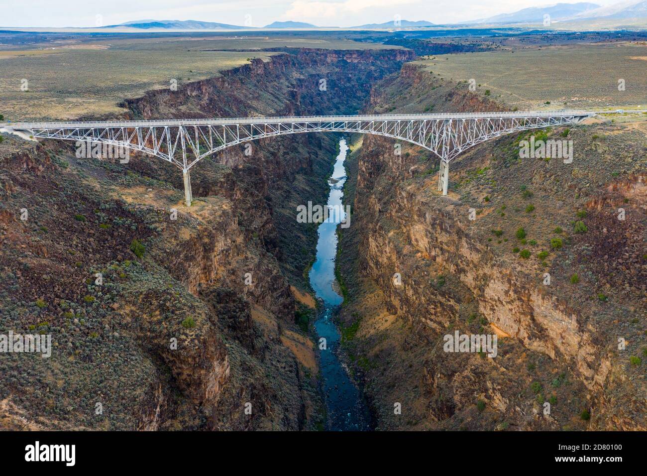 Rio Grande Gorge Bridge, Arroyo Hondo, NM, USA Stockfoto