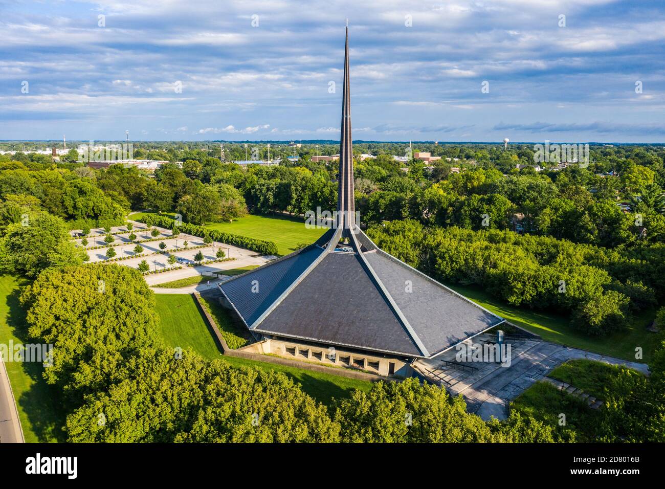 Nordchristliche Kirche, Eero Saarinen, 1964, Columbus, Indiana, USA Stockfoto