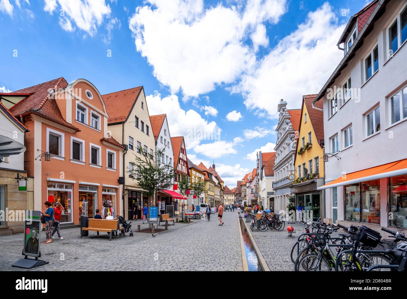 Historische Stadt, Forchheim, Bayern, Deutschland Stockfoto