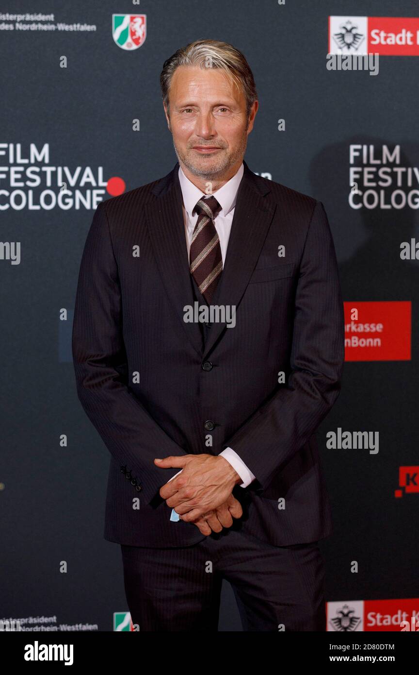 Mads Mikkelsen beim Filmfestival Cologne Awards 2020 beim 30. Filmfestival Köln 2020 im Palladium am 8. Oktober 2020 in Köln, Deutschland Stockfoto