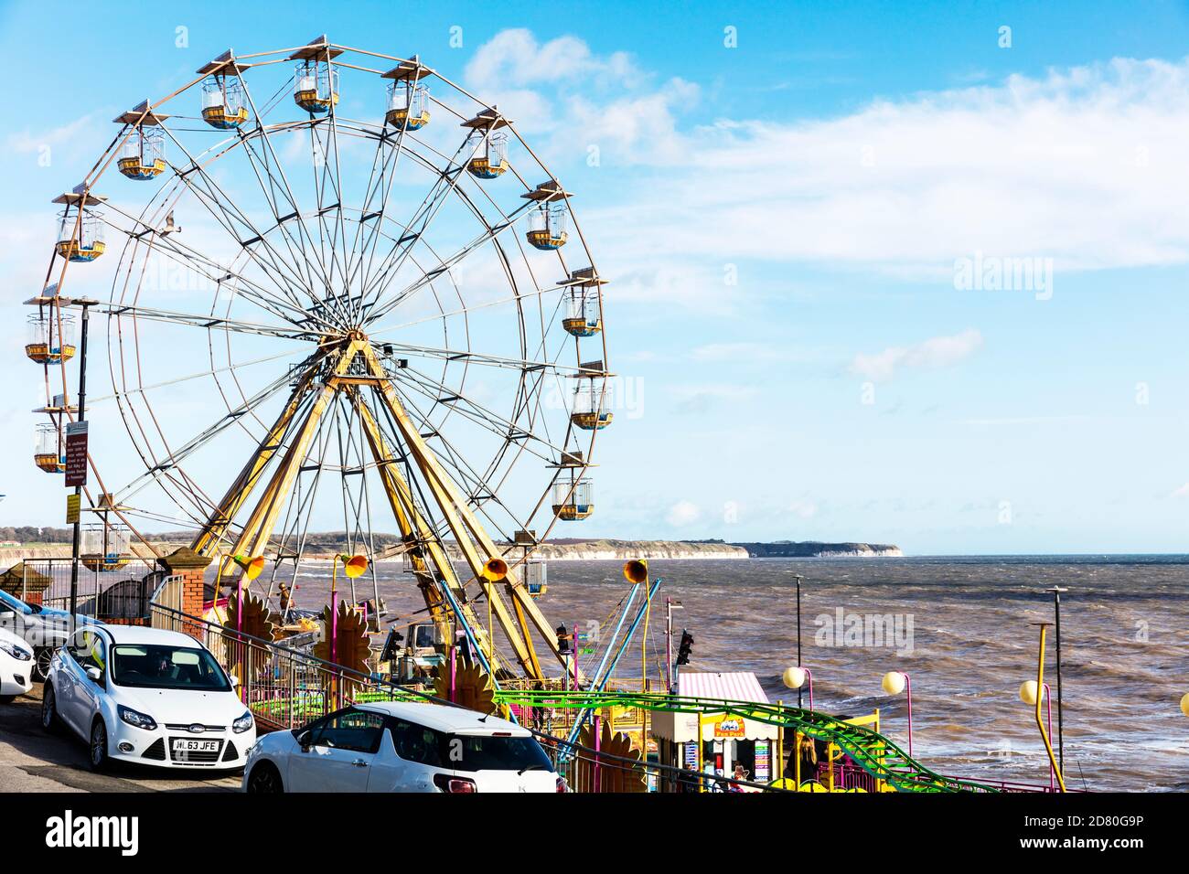 Bridlington Sea Front, Yorkshire, Großbritannien, Bridlington Coastline, Bridlington Coast, Bridlington Promenade, Bridlington Prom, Bridlington Yorkshire, Stockfoto