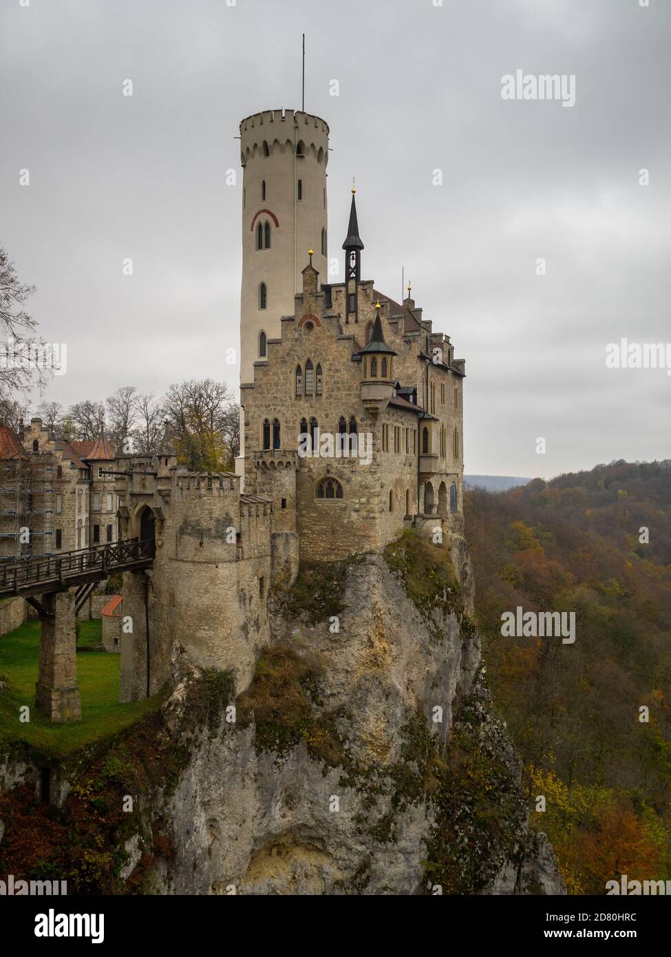 Burg Lichtenstein auf der Klippe Stockfoto