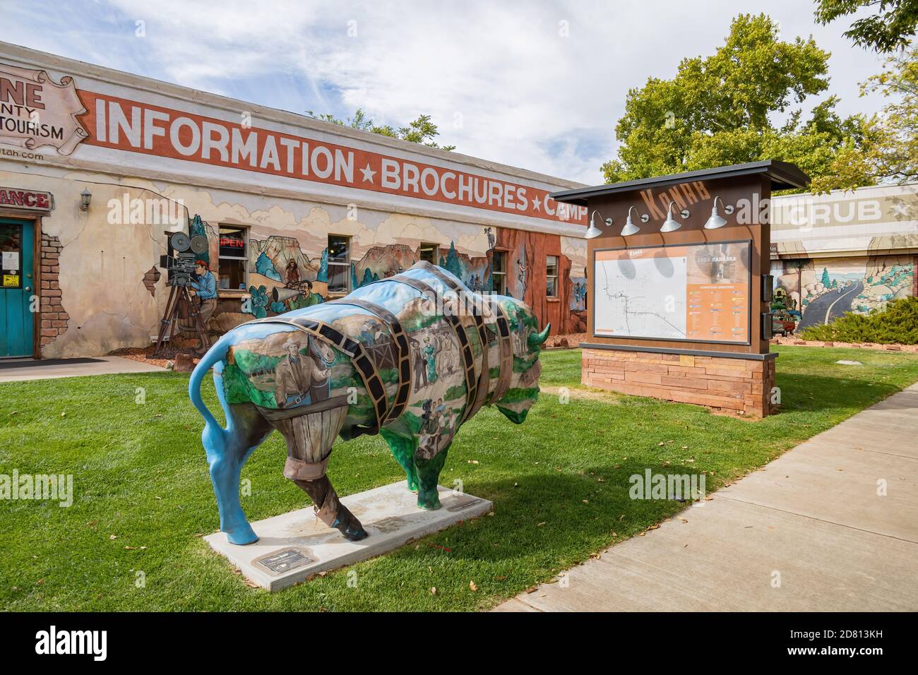 Utah, OCT 7, 2020 - Außenansicht des Kane County Office of Tourism Stockfoto