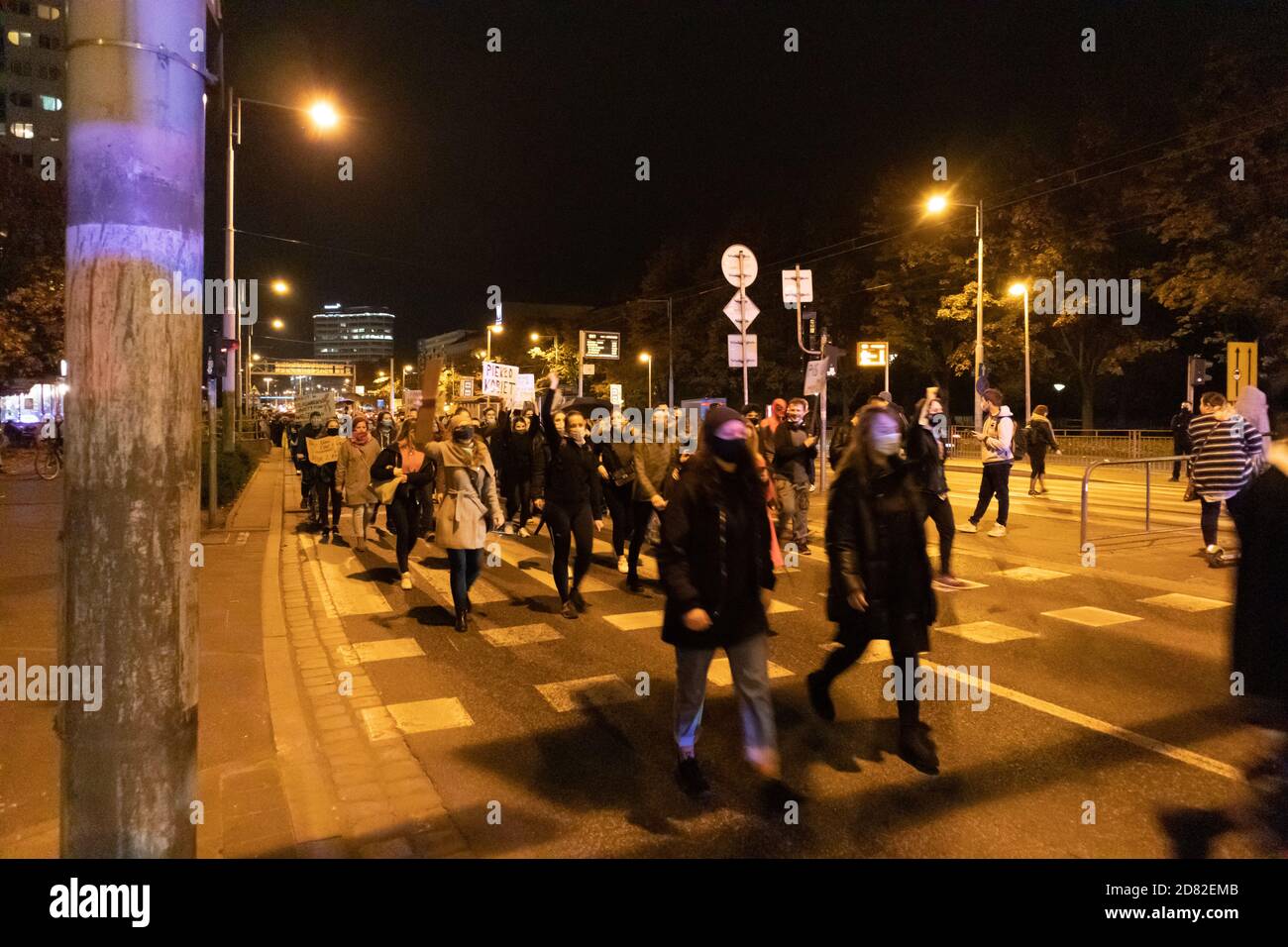 Breslau, Polen. Oktober 2020. Protest Gegen Das Neue Abtreibungsgesetz. Quelle: Marek Durajczyk/Alamy Live News Stockfoto