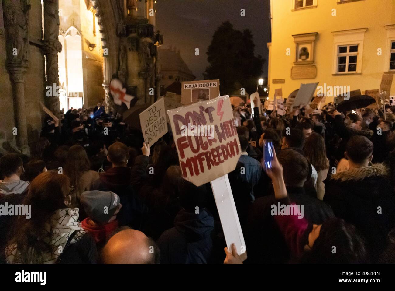 Breslau, Polen. Oktober 2020. Protest Gegen Das Neue Abtreibungsgesetz. Quelle: Marek Durajczyk/Alamy Live News Stockfoto