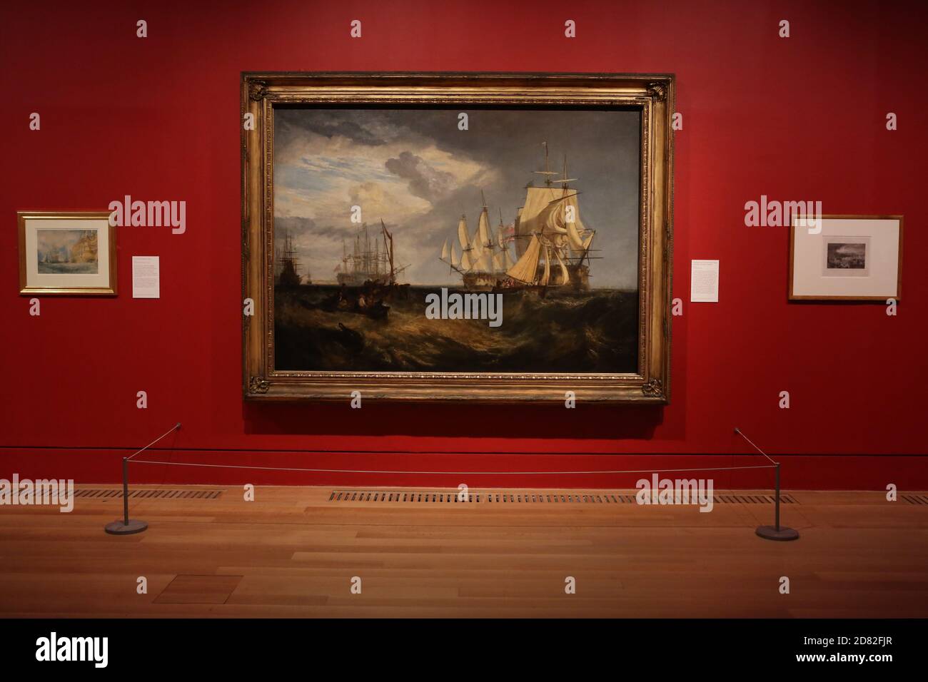 Tate Britain präsentiert eine wegweisende Ausstellung in diesem Herbst JMW Turner ( 1775 -1851 ) Turner lebte durch turbulente Zeiten . Großbritannien war im Krieg die meiste Zeit seines Lebens. Politische Reformen sowie scietific und kulturelle Fortschritte transformiert die Gesellschaft ..Durner erstmals beobachtet das zeitgenössische Leben als junger Maler in den 1970er Jahren, die Ausstellung untersucht seine Faszination für Industrie und Infrastruktur als neue Elemente der britischen Landschaft ..die Ausstellung reflektiert auch Turners Interesse an sozialen Reformen , Vor allem seine wechselnden Einstellungen gegenüber Politik, Arbeit und Sklaverei und seine Erinnerungen an den Krieg. Stockfoto