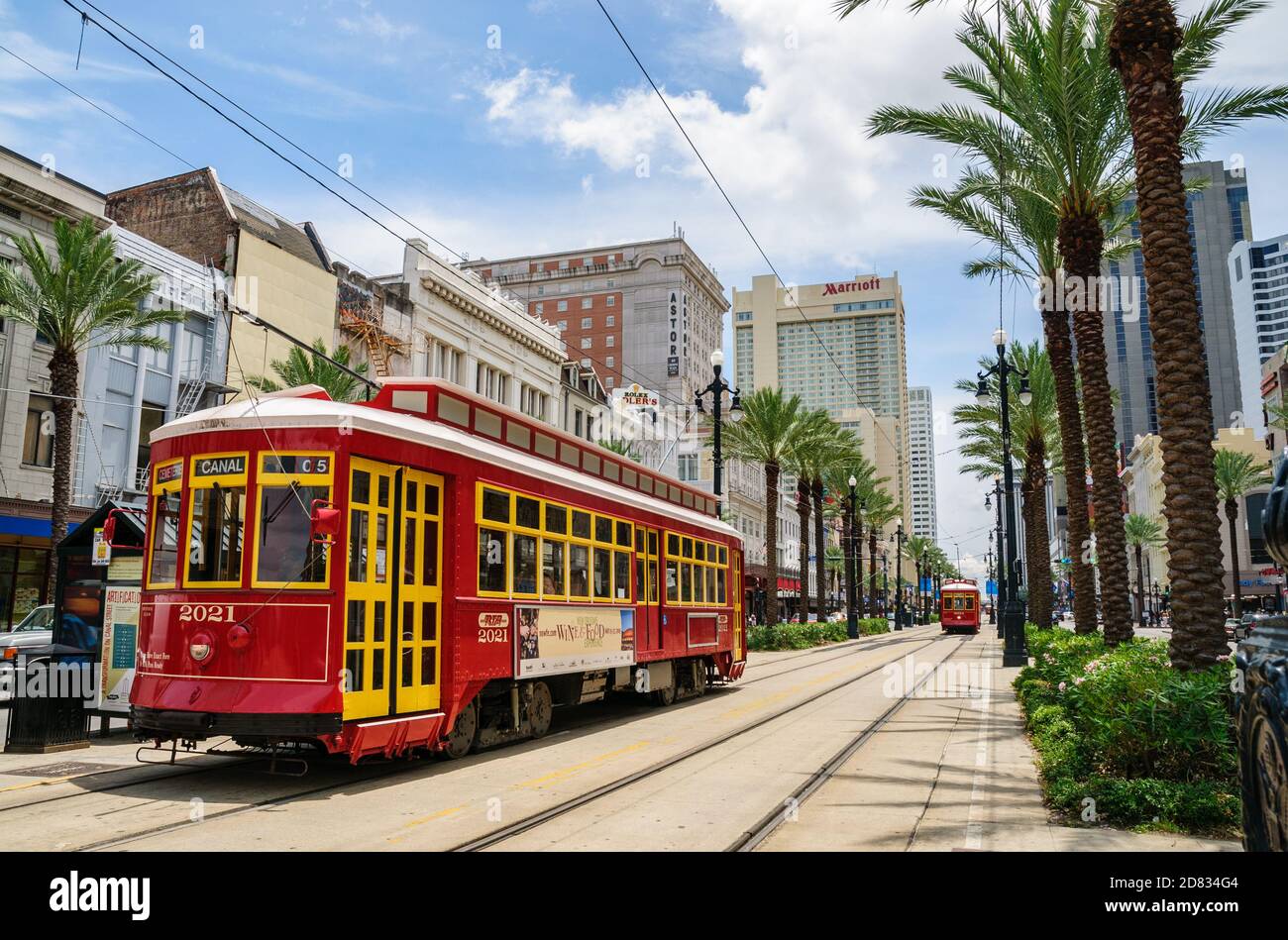 Canal Street Seilbahn Stockfoto