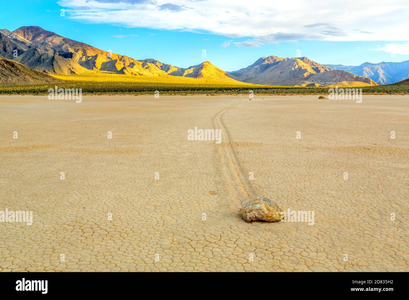 Rennstrecke Playa im Death Valley, Kalifornien-USA Stockfoto