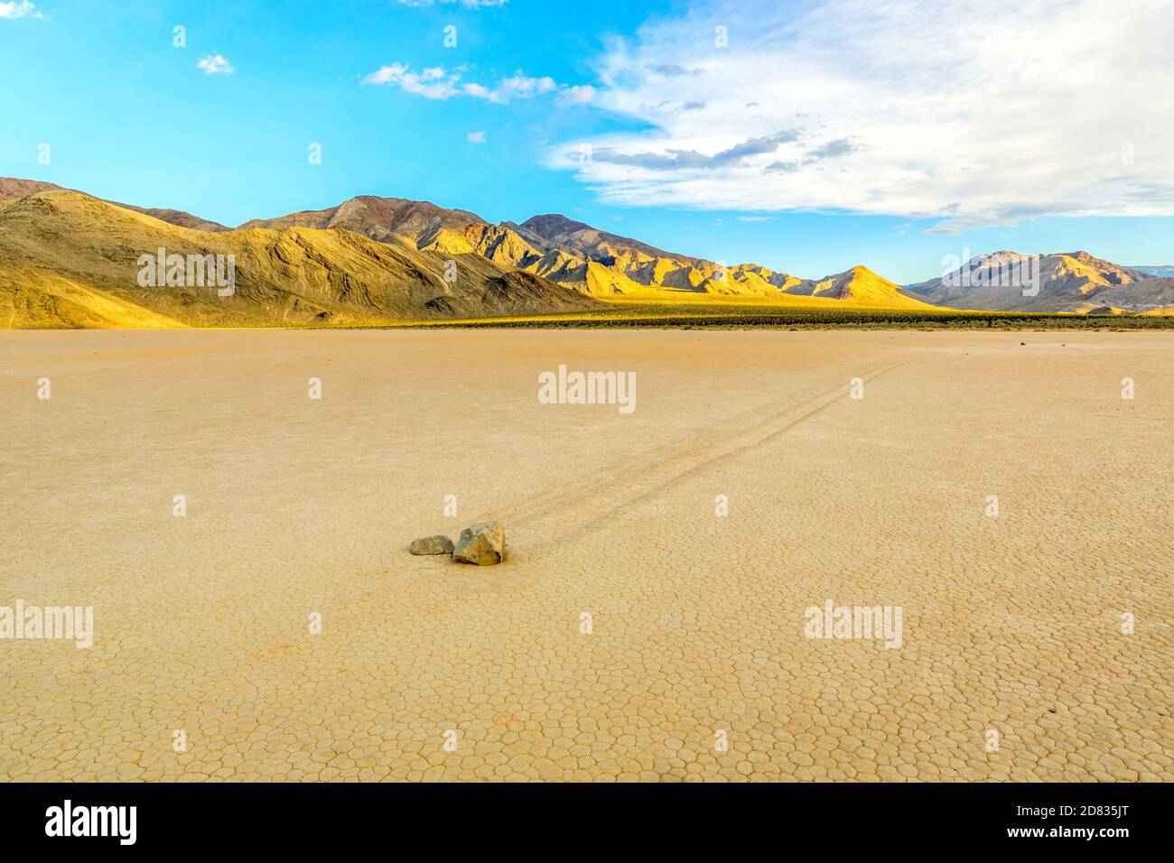 Rennstrecke Playa im Death Valley, Kalifornien-USA Stockfoto