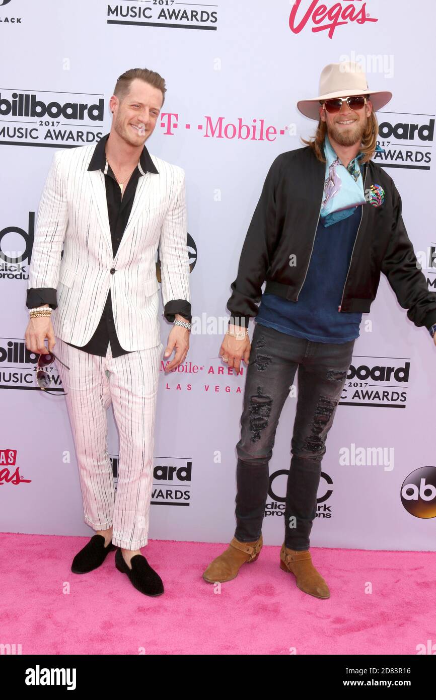 LAS VEGAS - MAI 21: Florida Georgia Line, Tyler Hubbard, Brian Kelley bei den Billboard Music Awards 2017 - Ankunft in der T-Mobile Arena am 21. Mai 2017 in Las Vegas, NV Stockfoto