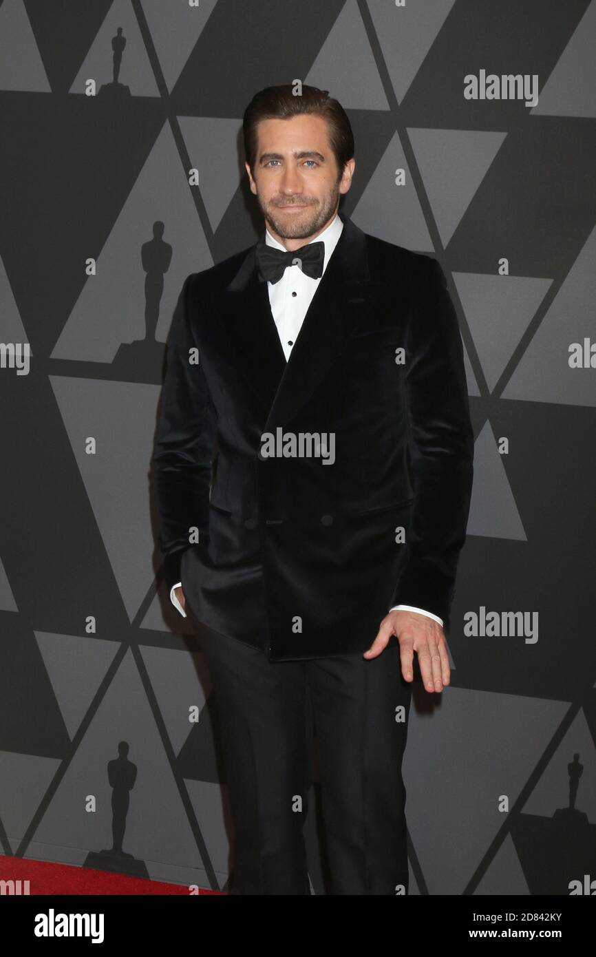 LOS ANGELES - NOV 11: Jake Gyllenhaal bei den AMPAS 9th Annual Governors Awards im Dolby Ballroom am 11. November 2017 in Los Angeles, CA Stockfoto