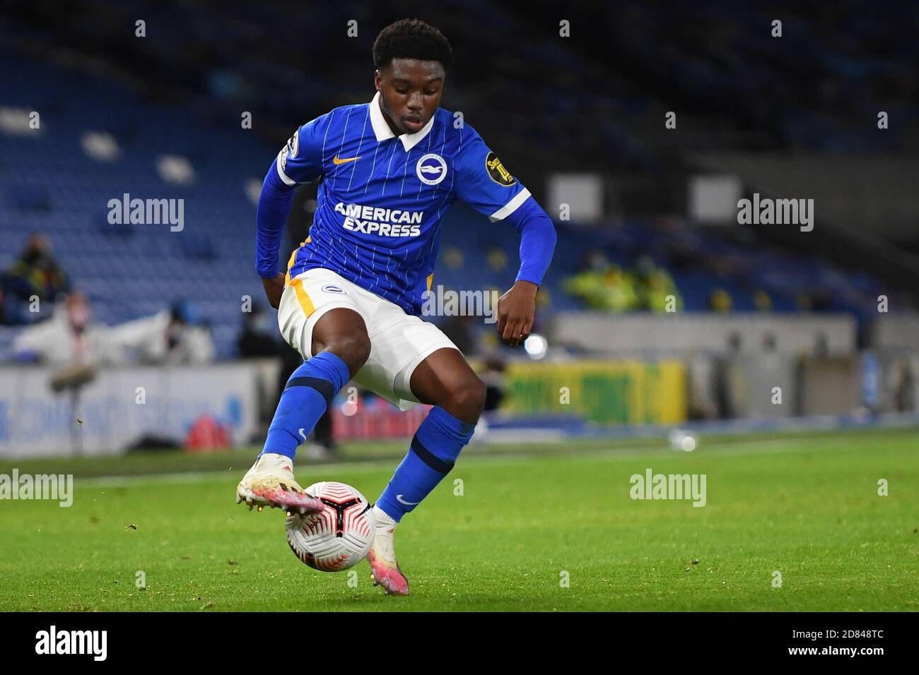 Tariq Lamptey of Brighton & Hove Albion - Brighton & Hove Albion / West Bromwich Albion, Premier League, Amex Stadium, Brighton, Großbritannien - 26. Oktober 2020 nur zur redaktionellen Verwendung - es gelten die DataCo-Einschränkungen Stockfoto