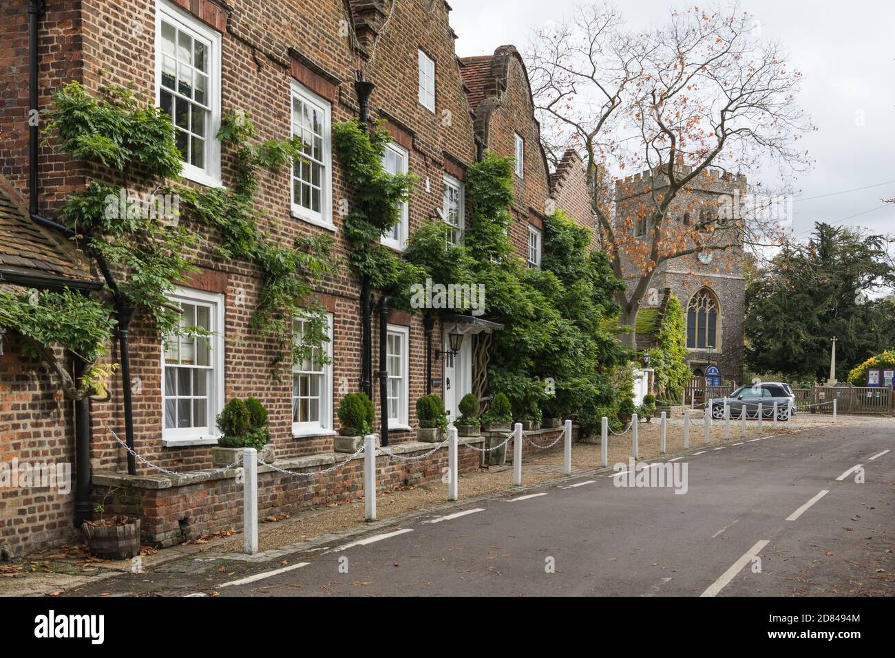 Hills House, im Dorf Denham, Buckinghamshire. Ehemalige Heimat von Merle Oberon und Sir Alexander Korda und zuletzt Sir John und Lady Mills. Stockfoto