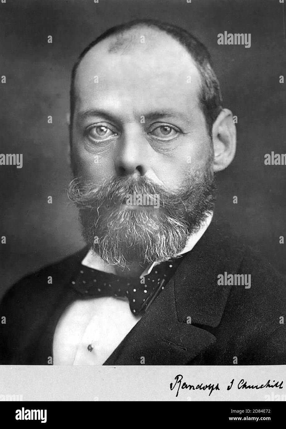 RANDOLPH CHURCHILL (1849-1895) englischer Tory-Staatsmann Stockfoto