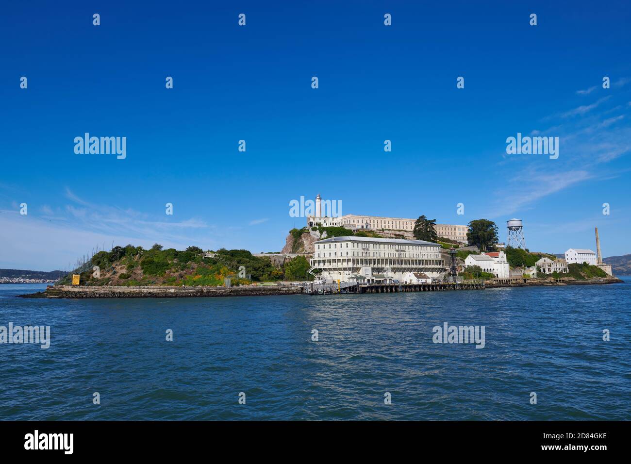 Blick auf Alcatraz Island, San Francisco, Kalifornien, USA Stockfoto