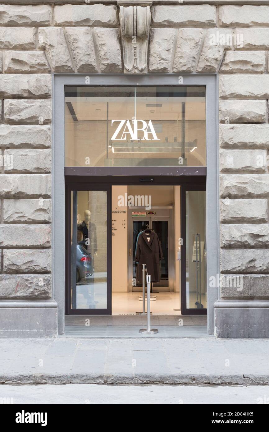Zara Shop Front, Italien Stockfoto