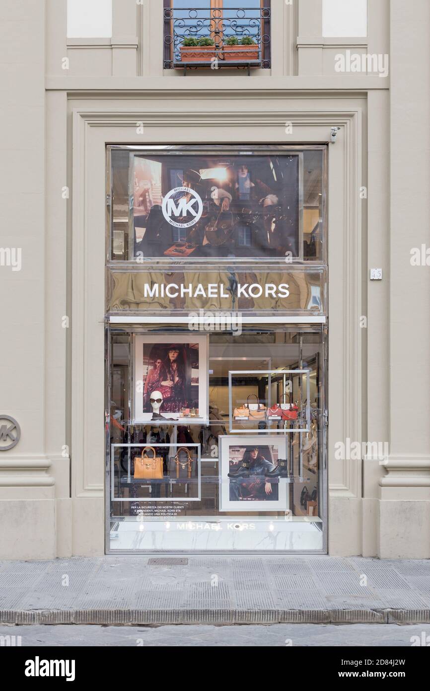Michael Kors Shop Front, Italien Stockfoto