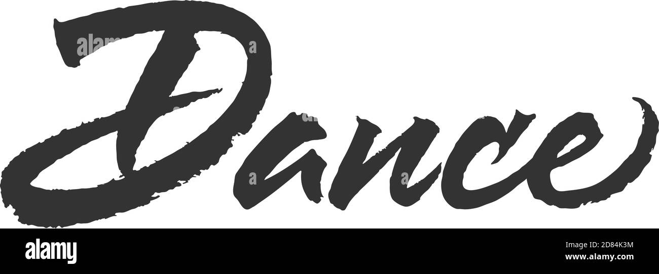 Tanzvektorbeschriftung Stock Vektor