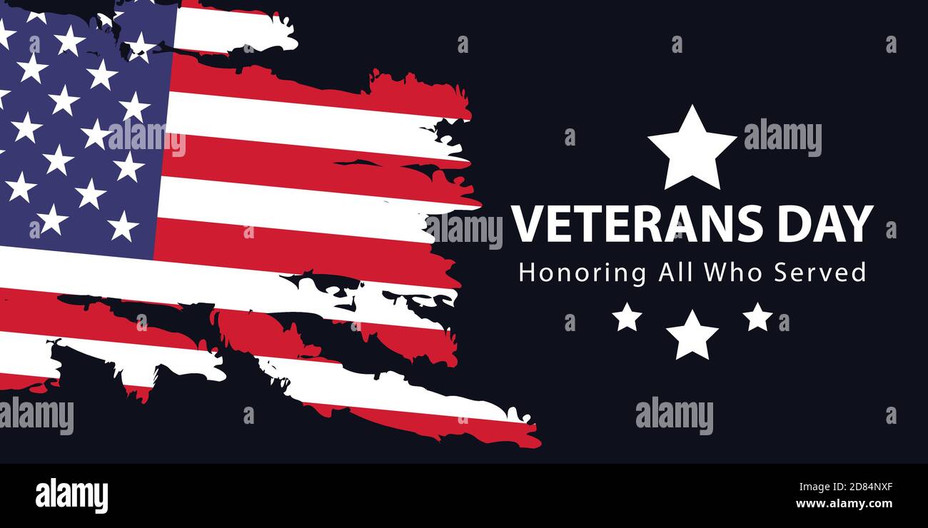 Veterans Day, Memorial Day, Patriot Vector für Banner, Broschüre, Print Ad, Sticker Stock Vektor