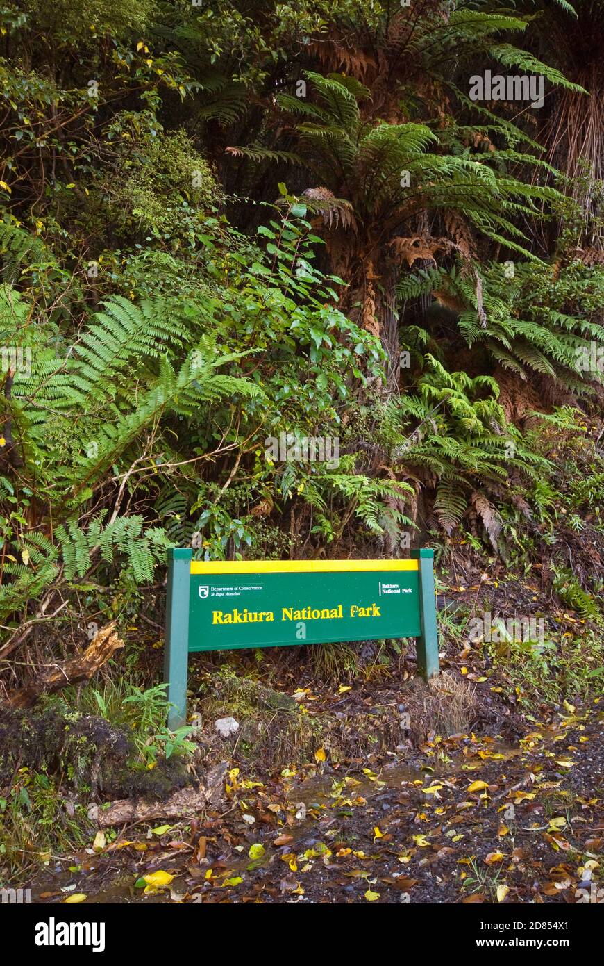 Schild Nationalpark, Stewart Island, Neuseeland Stockfoto