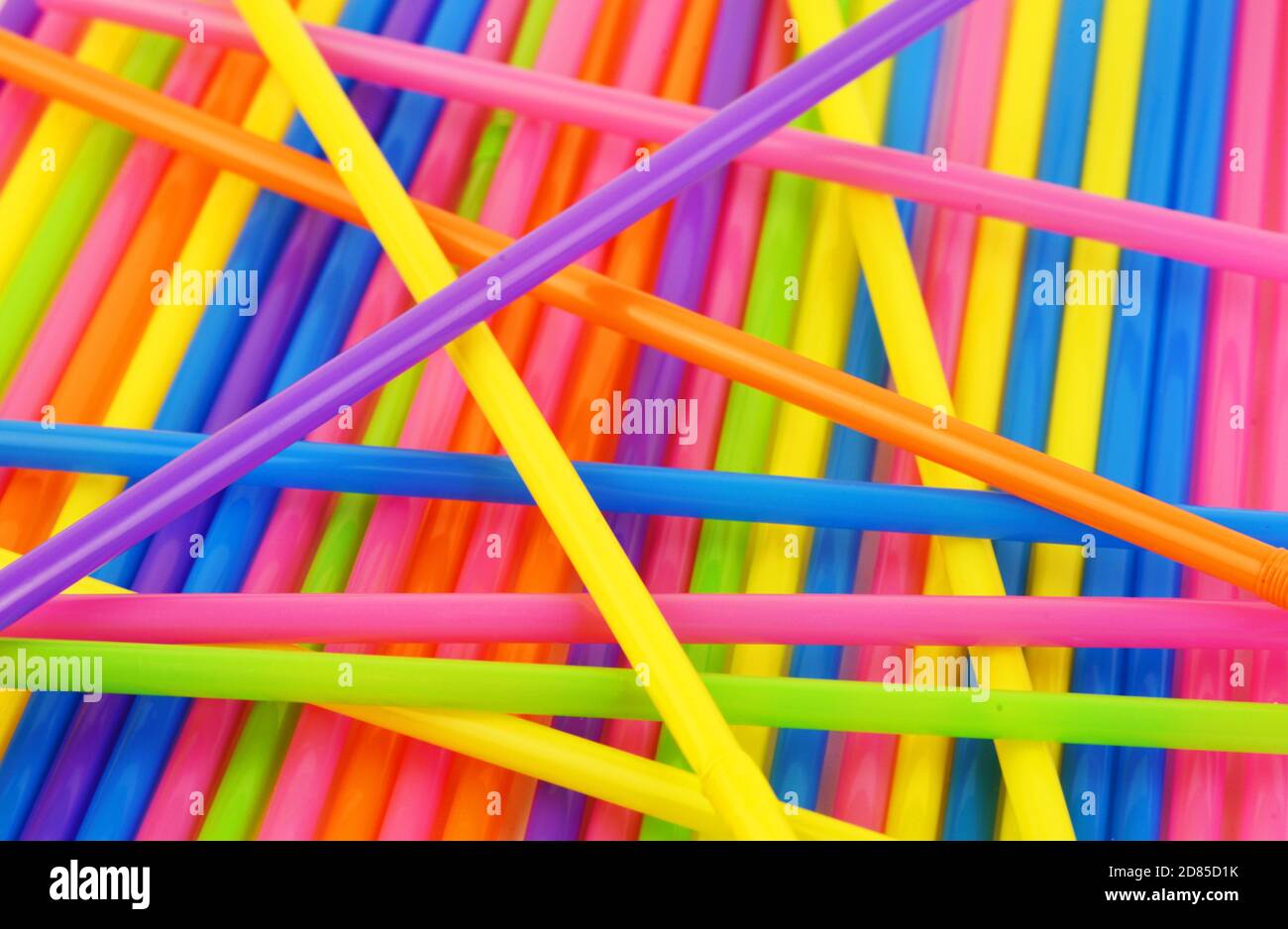 Bunte Trinkhalme Textur Hintergrund Stockfoto