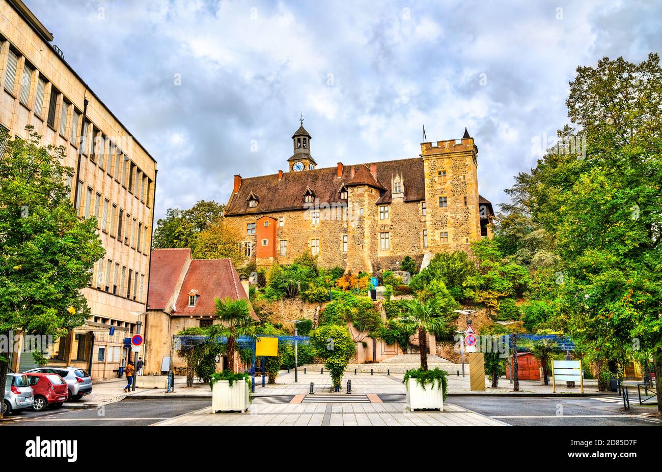 Die Herzöge der Bourbon Burg in Montlucon, Frankreich Stockfoto