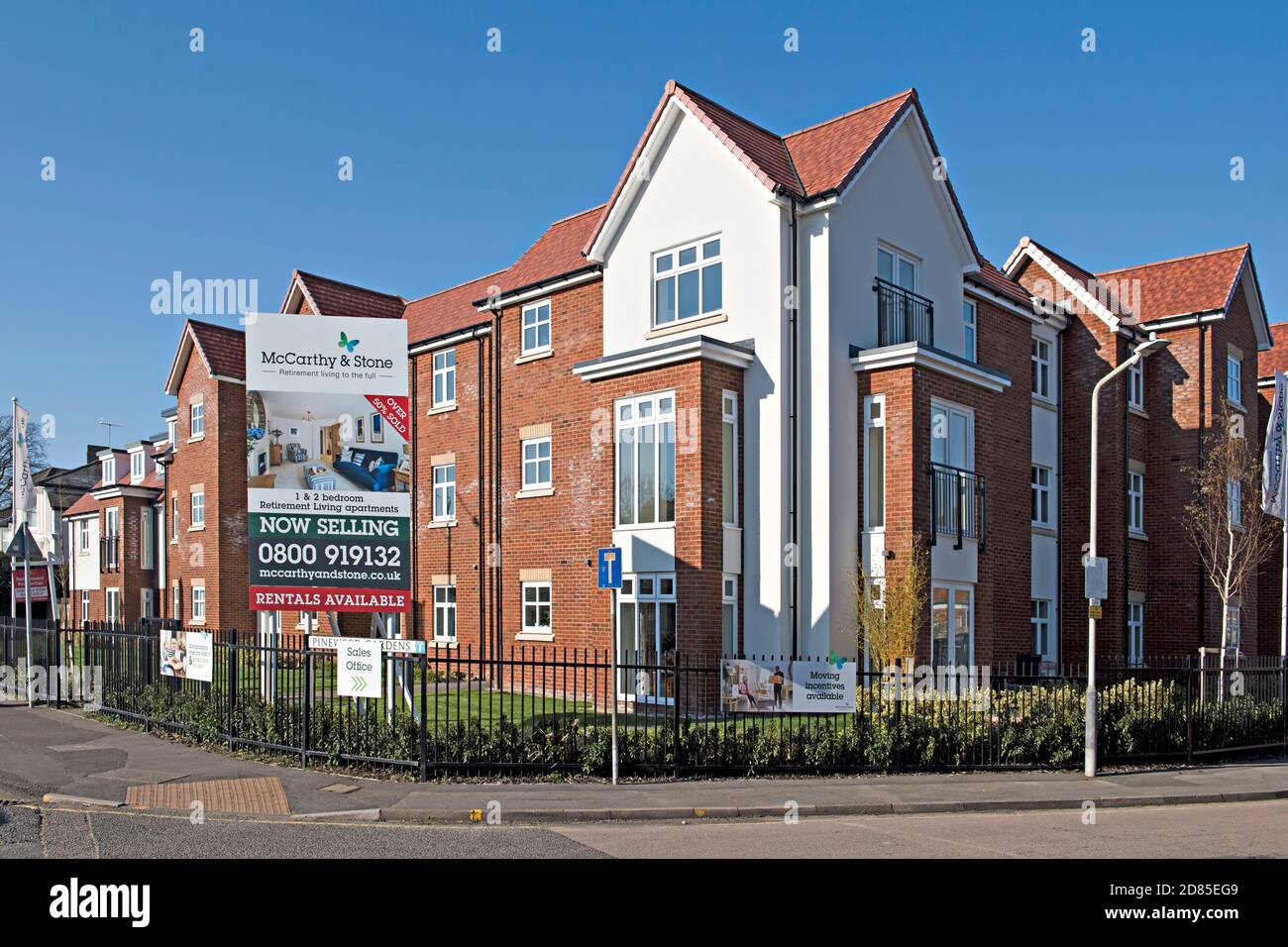 McCarthy und Stone Alterswohnungen in Southborough, Kent, Großbritannien Stockfoto