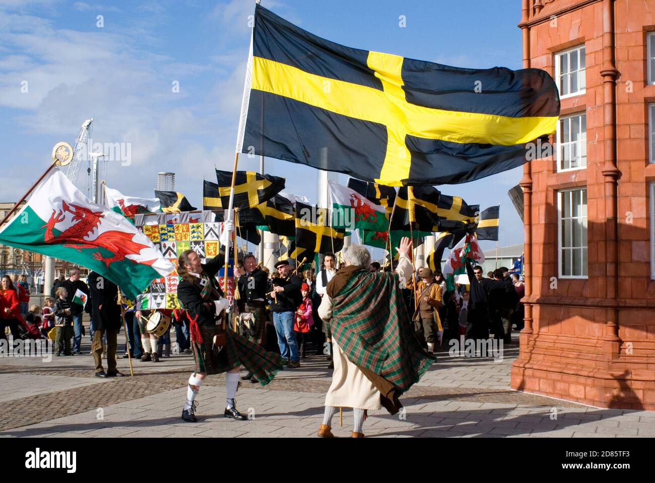St. Davids Tagesparade Cardiff South Wales, Australia Stockfoto