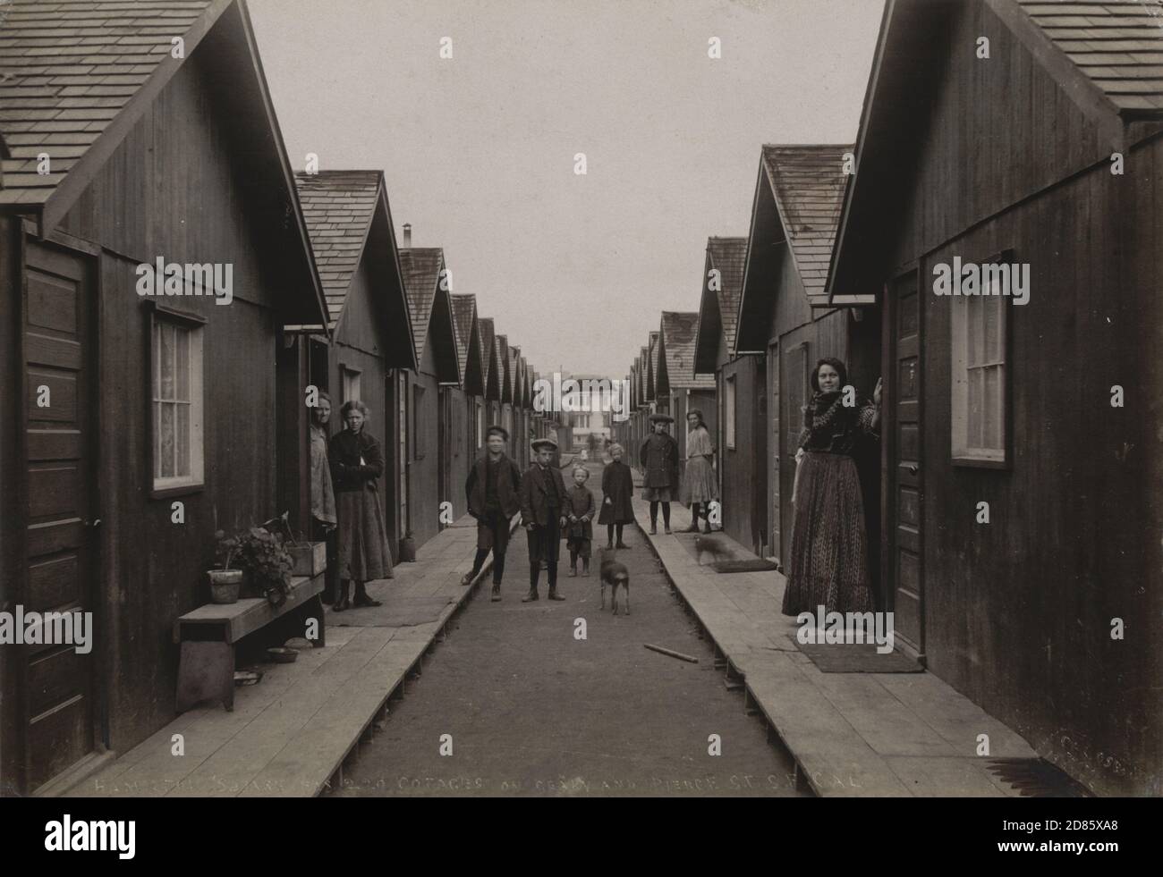 Vintage Foto, Cal Osbon - San Francisco nach dem Erdbeben c. 1906 Stockfoto