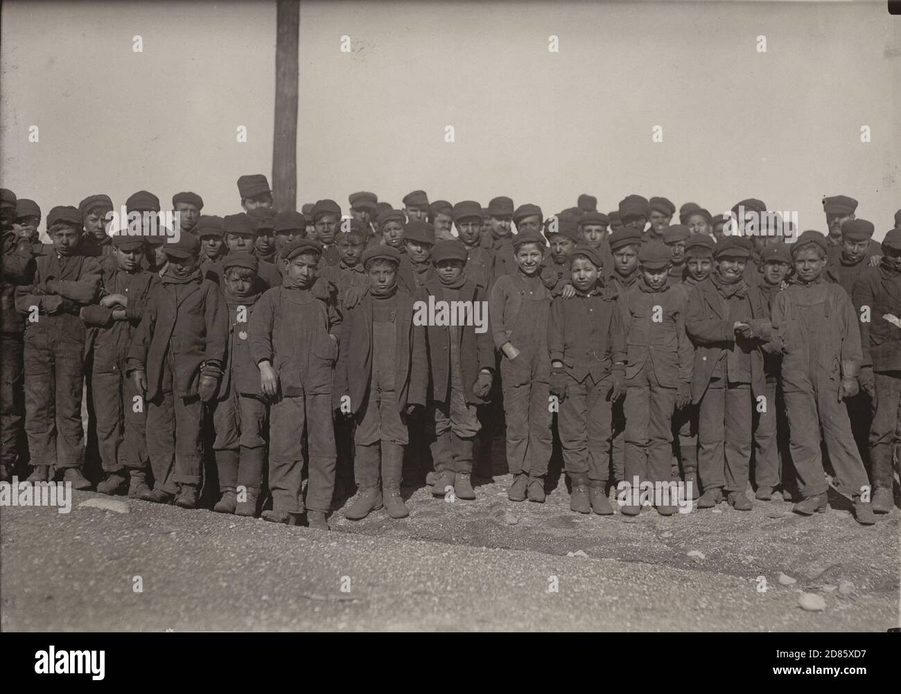 Vintage-Foto – Lewis W. Hine-Foto – Coalbreakers, Pittston, Pennsylvania, Januar 1911 Stockfoto
