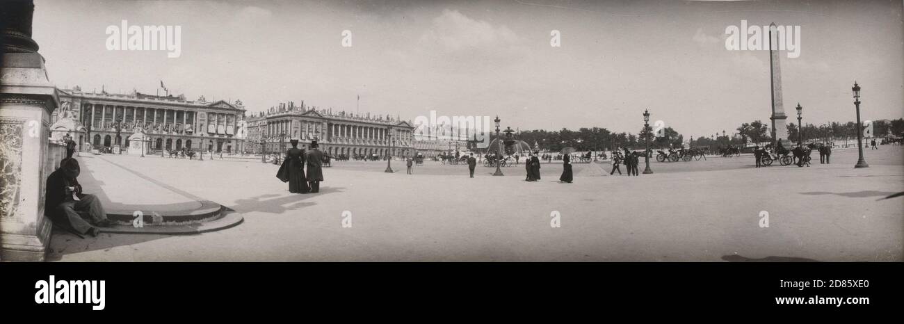 Unbekannter Fotograf Panoramaansicht von Paris c. 1900 Stockfoto