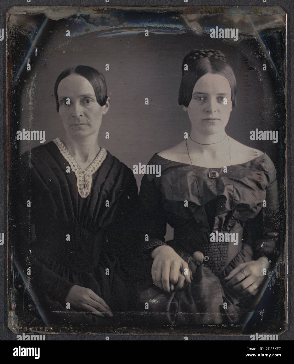 William J. Shew. (Amerikanisch, 1820-1903). (Mutter und Tochter). c. 1850. Daguerreotyp. Stockfoto