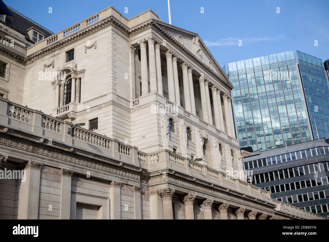 London, Vereinigtes Königreich - 30. Oktober 2017:- die Bank von England Central Bank von Großbritannien befindet sich auf Threadneedle Street Stockfoto