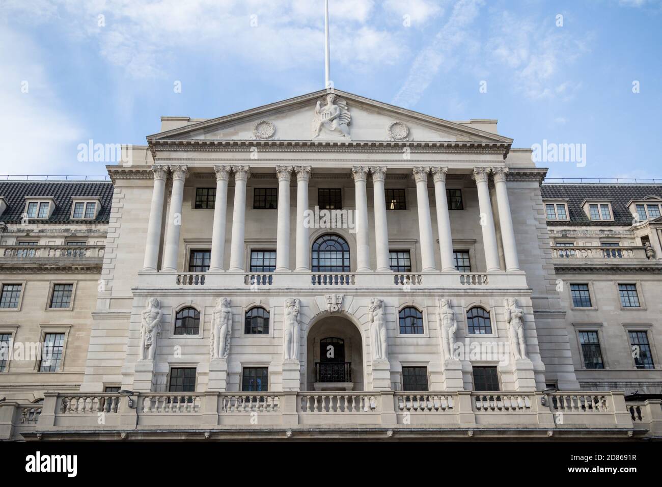 London, Vereinigtes Königreich - 30. Oktober 2017:- die Bank von England Central Bank von Großbritannien befindet sich auf Threadneedle Street Stockfoto