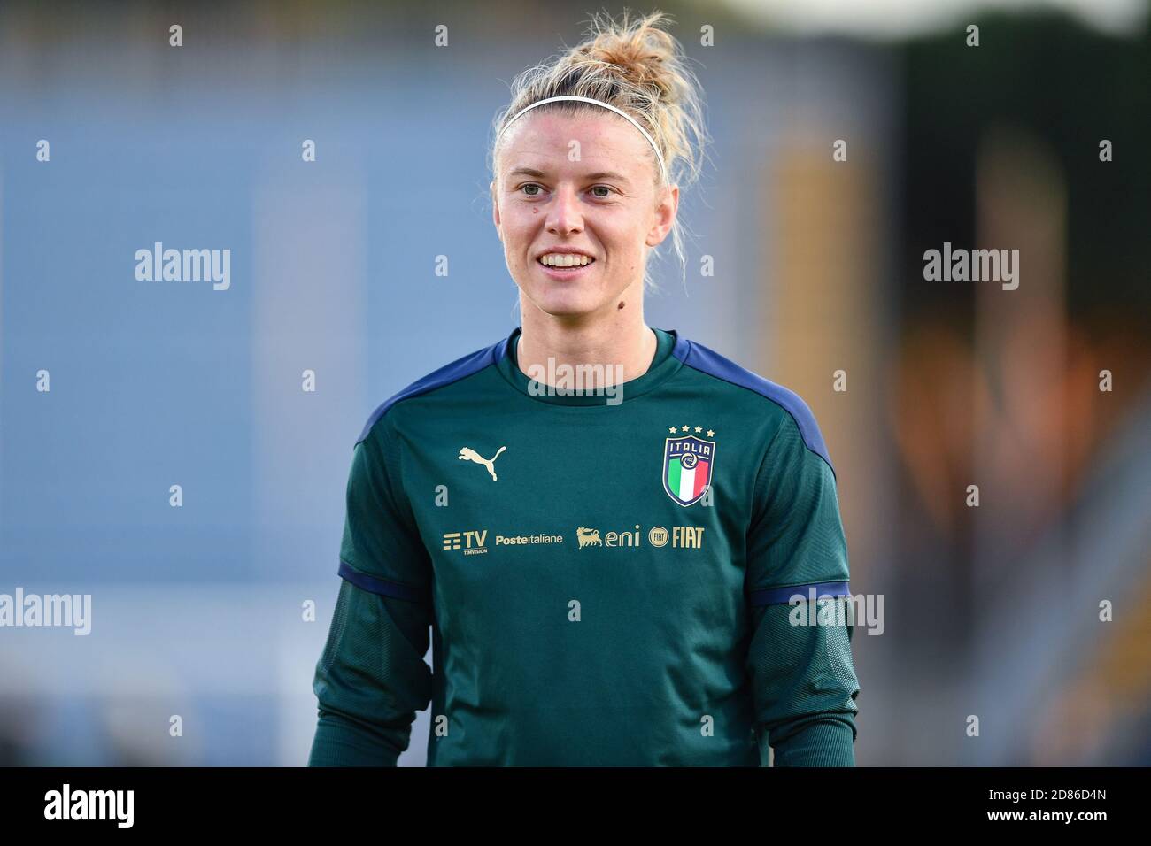 Carlo Castellani Stadium, empoli, Italien, 27 Oct 2020, Katja Schroffenegger (Italien) während der EM 2022 Qualifikation - Italien Frauen gegen Dänemark, Italienische Fußballmannschaft - Credit: LM/Lisa Guglielmi/Alamy Live News Stockfoto
