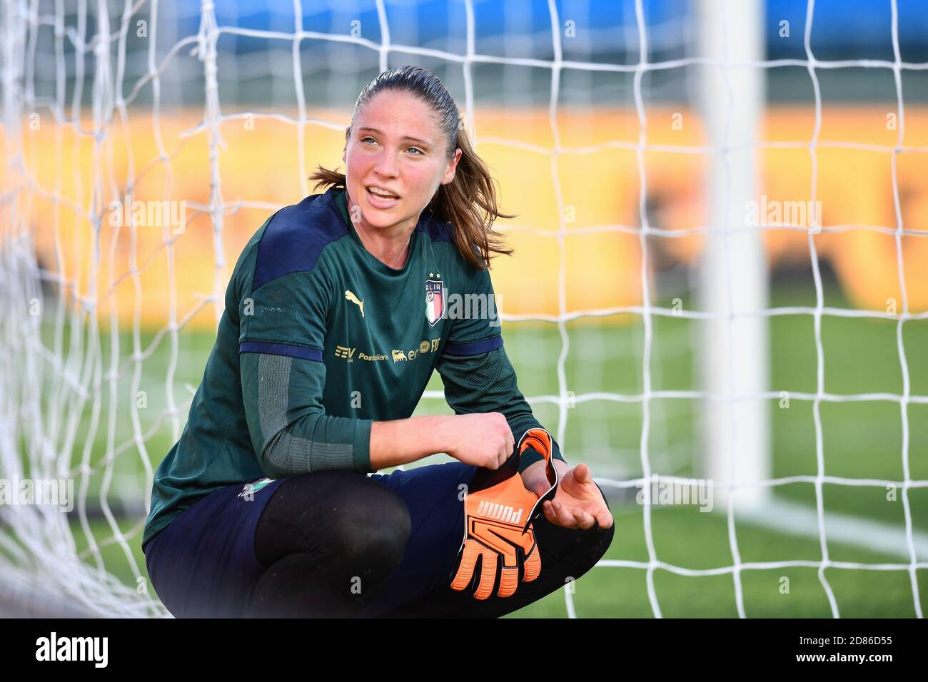 Carlo Castellani Stadium, empoli, Italien, 27 Oct 2020, Laura Giuliani (Italien) während der EM 2022 Qualifikation - Italien Frauen gegen Dänemark, Italienische Fußballmannschaft - Credit: LM/Lisa Guglielmi/Alamy Live News Stockfoto
